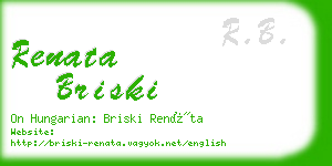 renata briski business card